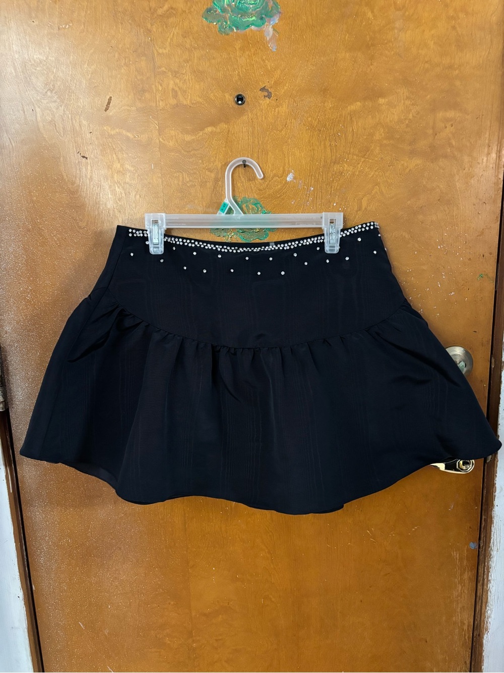 Loveshackfancy skirt. Black Taffeta.